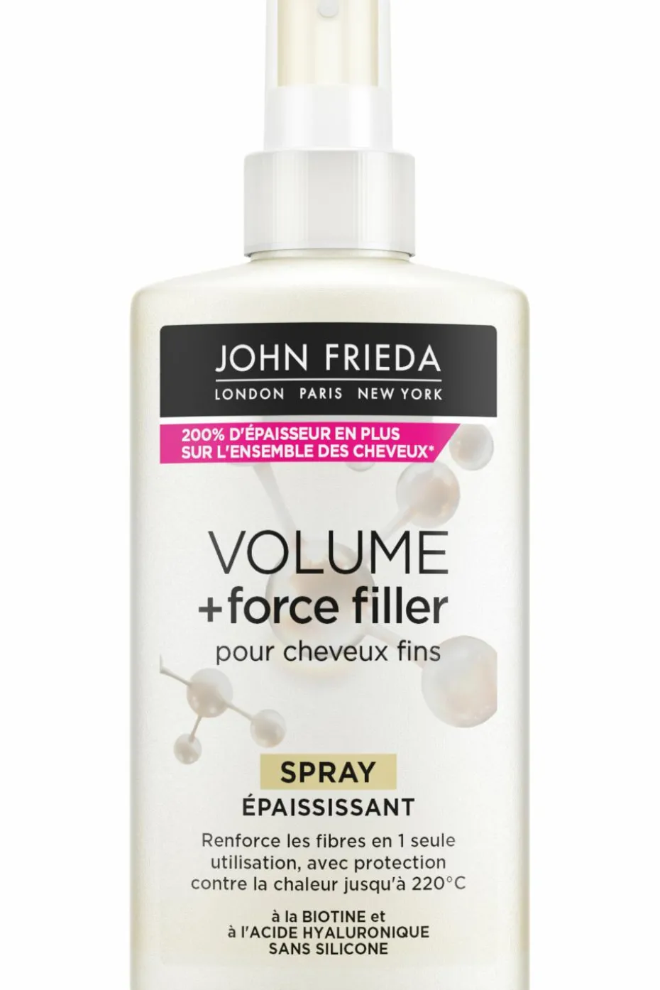 Spray épaississant pour cheveux fins