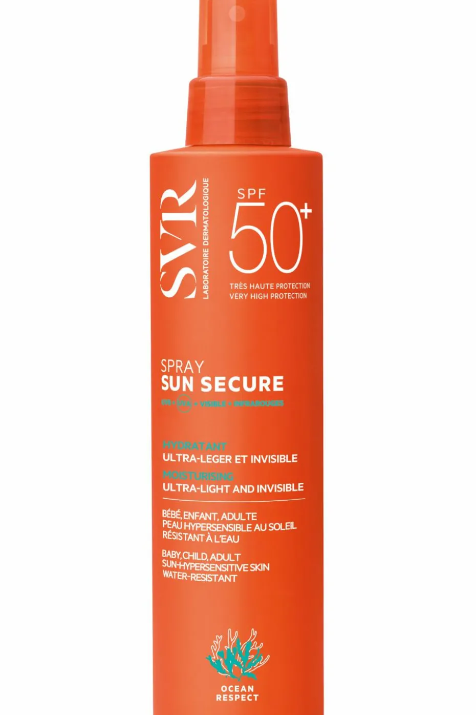 Spray solaire ultra-léger et invisible SPF50+ Sun Secure