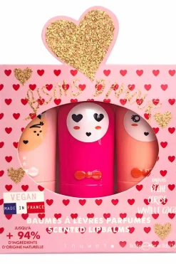 Trio de baumes à lèvres Bisous