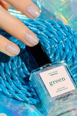 Vernis green Les paillettés