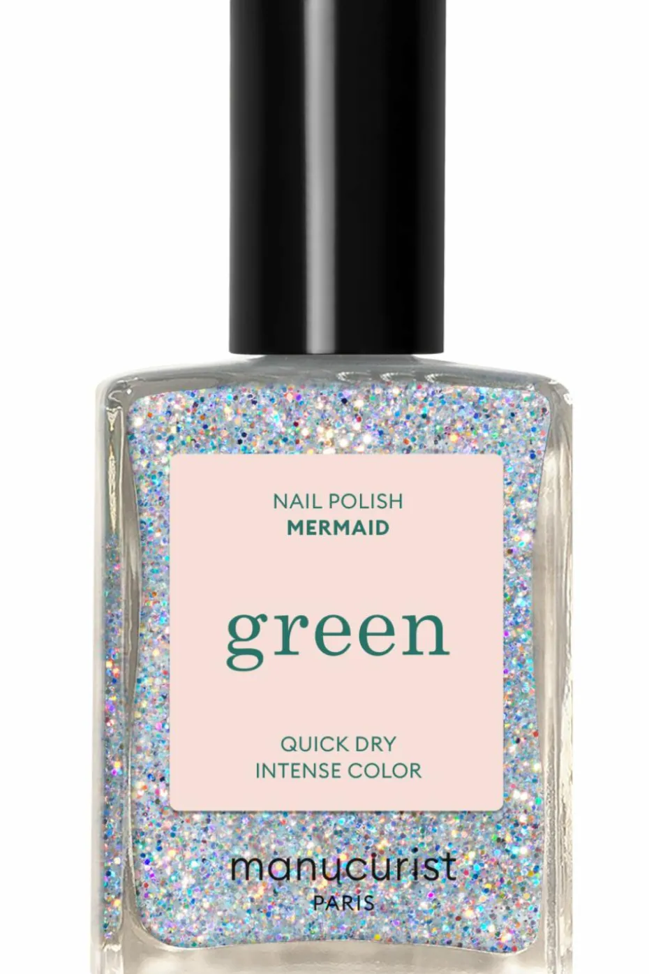 Vernis green Les paillettés