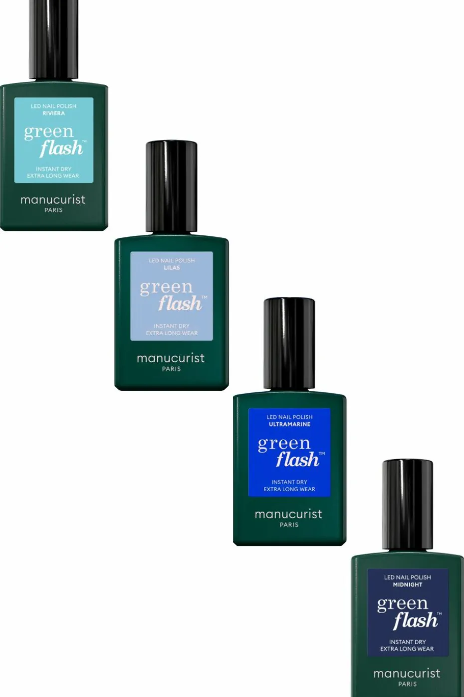 Vernis semi-permanent Green Flash Les bleus