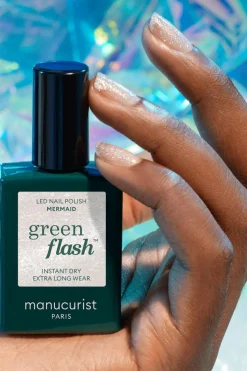Vernis semi-permanent Green Flash Les pailletés