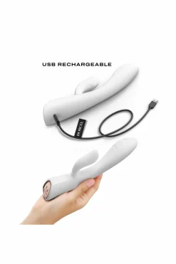 Vibromasseur chauffant Flexi Rabbit blanc